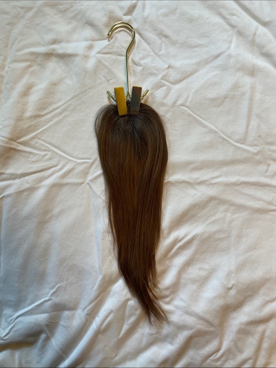 Hidden Crown Other - Human Hair Topper - Medium Auburn Brown